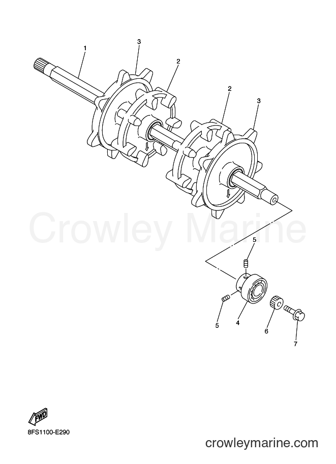 2008 Snowmobile RX10M - RX10M (8FS5) [020] - TRACK DRIVE 1