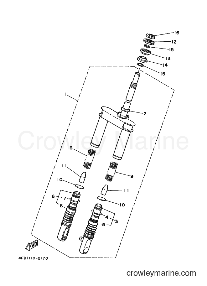 Yamaha Motors CY50 (3SAB) [010] - FRONT FORK