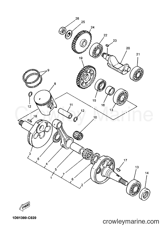 2006 Dirt Bike DT125X - DT125X (2C82) [060] - CRANKSHAFT & PISTON
