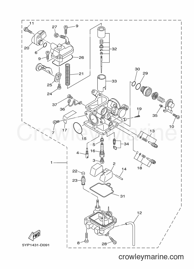 2006 Scooter T135SEC - T135SEC (1S92) [010] - CARBURETOR