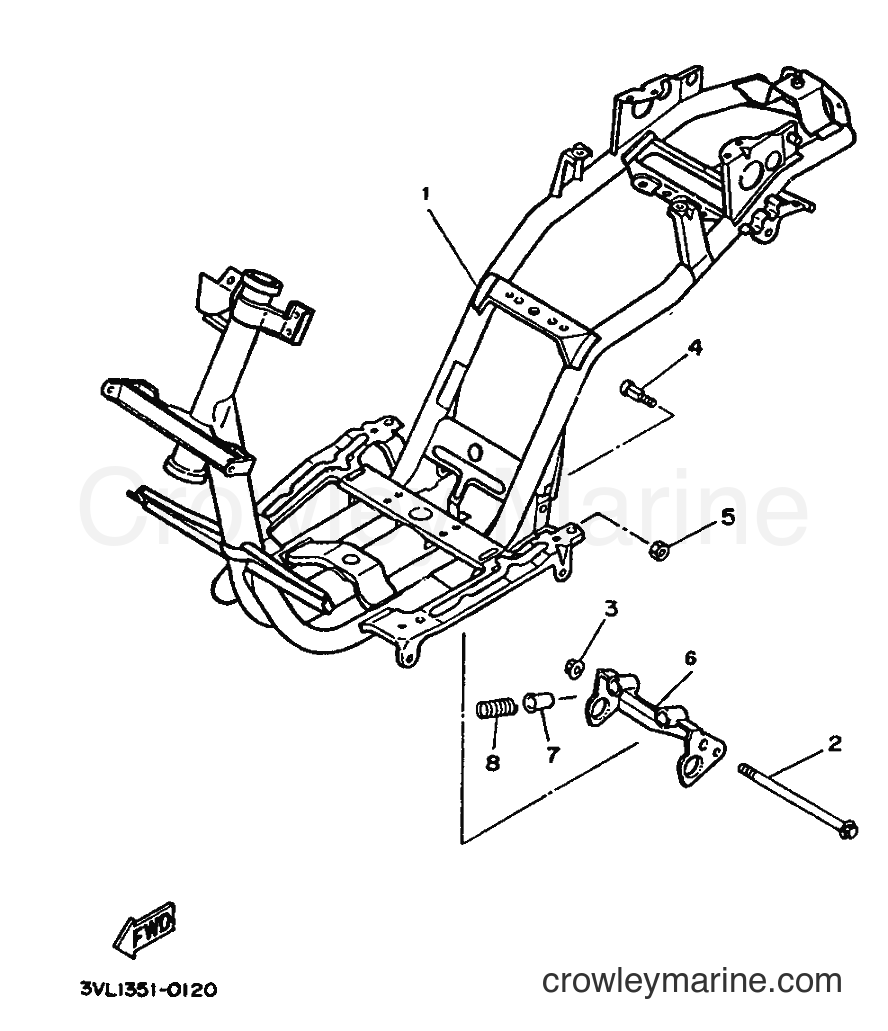 1992 Scooter CW50 - CW50 (3WV2) [999] - FRAME