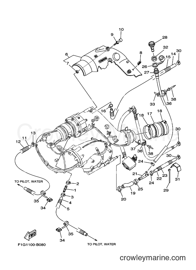 Yamaha Motors JET FOR GP1300 (60TA) [030] - EXHAUST 2