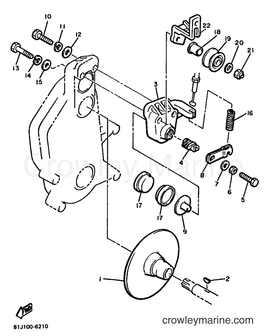 1990 Snowmobile PZ480 - PZ480 (86J2) [010] - BRAKE