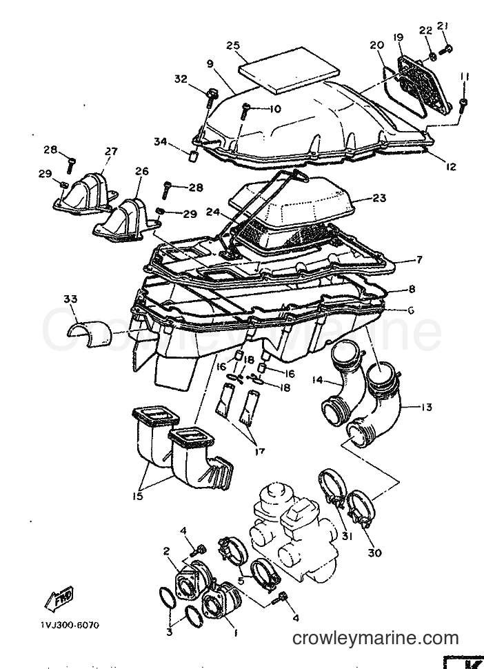 Yamaha Motors XT600ZS (1VJ) [999] - INTAKE