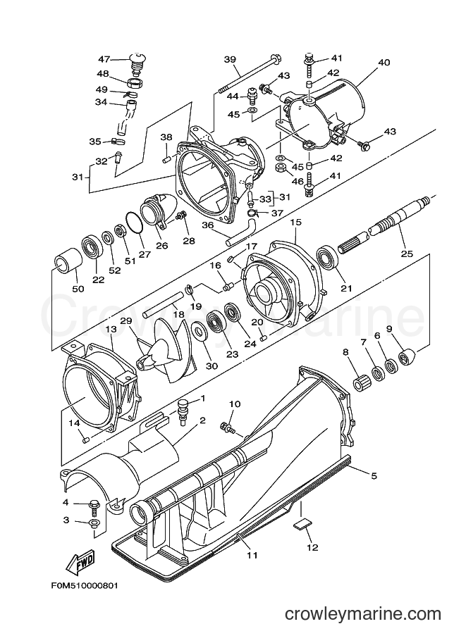 Yamaha Motors XL700-B (F0MD) [010] - JET UNIT 1