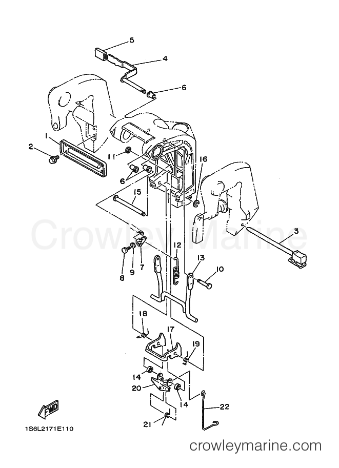Yamaha Motors 25MLH (6L20) [020] - BRACKET 2