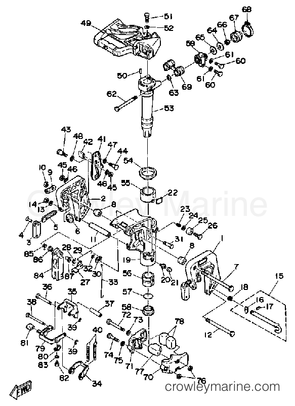 Yamaha Motors 15ESF - BRACKET