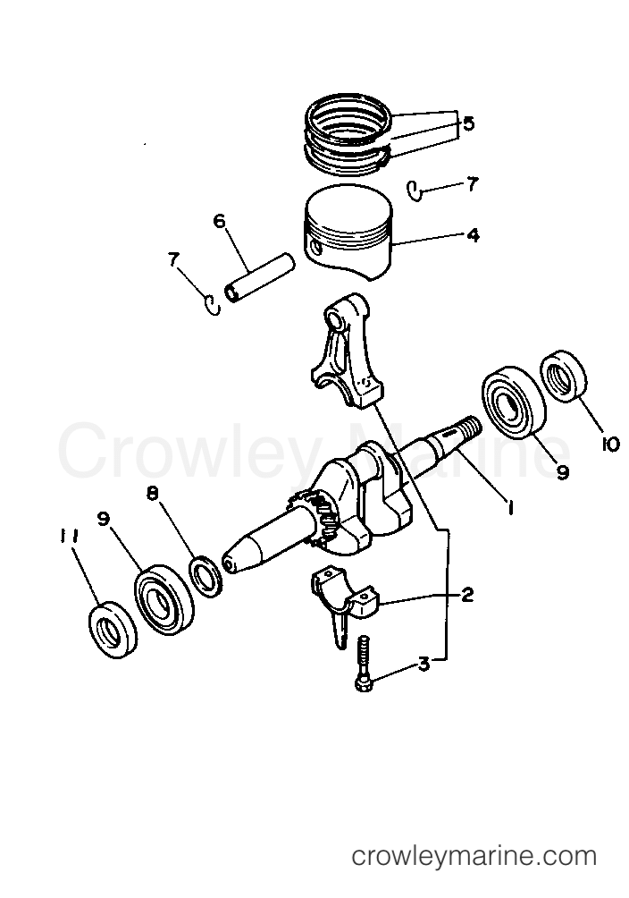 Yamaha Motors EF1600R - CRANKSHAFT - PISTON