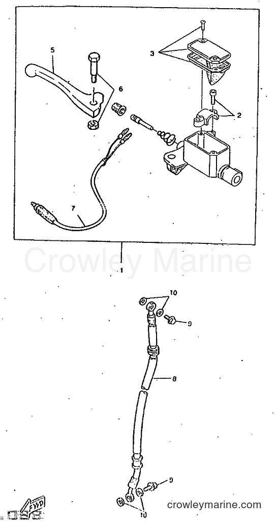 1998 Scooter CW50RSX - CW50RSX (5AA3) [999] - FRONT MASTER CYLINDER