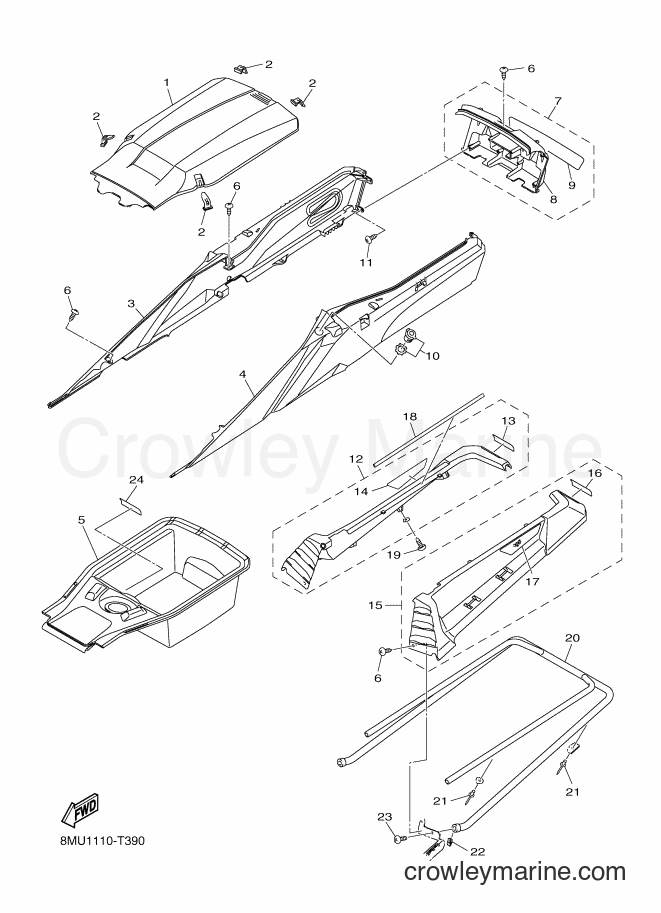 Yamaha Motors SRN10D (8MU1) [010] - BUMPER