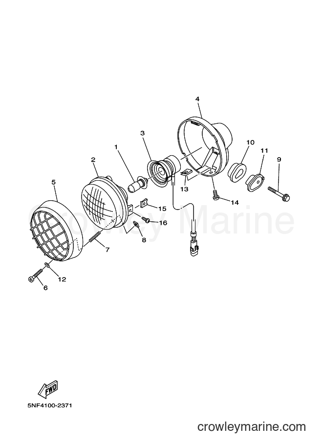 Yamaha Motors YF350X (5NF8) [030] - HEADLIGHT