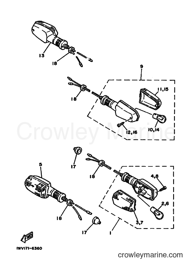 Yamaha Motors RZ350 (3FB1) [010] - FLASHER LIGHT