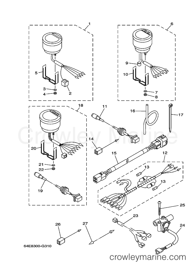 Yamaha Motors L200FETOL (64H8) [030] - METER