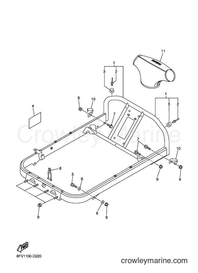 Yamaha Motors RX10STS (8GB1) [020] - STEERING GATE