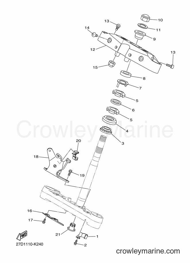 Yamaha Motors XVS13CB (1GP6) [010] - STEERING
