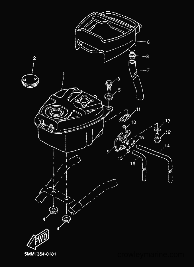 2001 Scooter CW50 - CW50 (5HG9) [020] - FUEL TANK