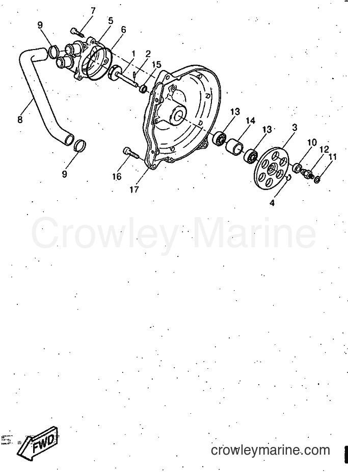 1997 Scooter YQ50 - YQ50 (5CN1) [999] - WATER PUMP