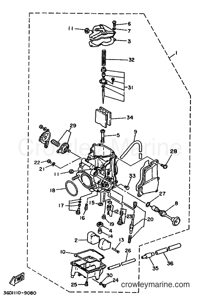 1992 ATV YFM350X - YFM350X (3GDA) [010] - CARBURETOR