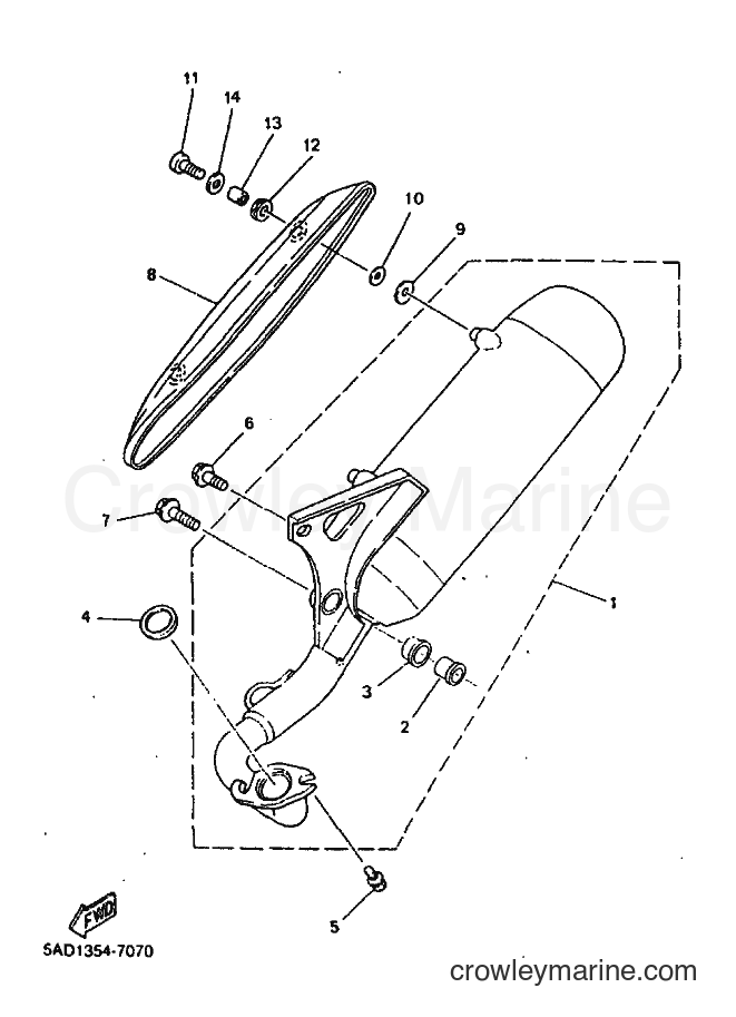 1999 Scooter YN50 - YN50 (5ADM) [010] - EXHAUST