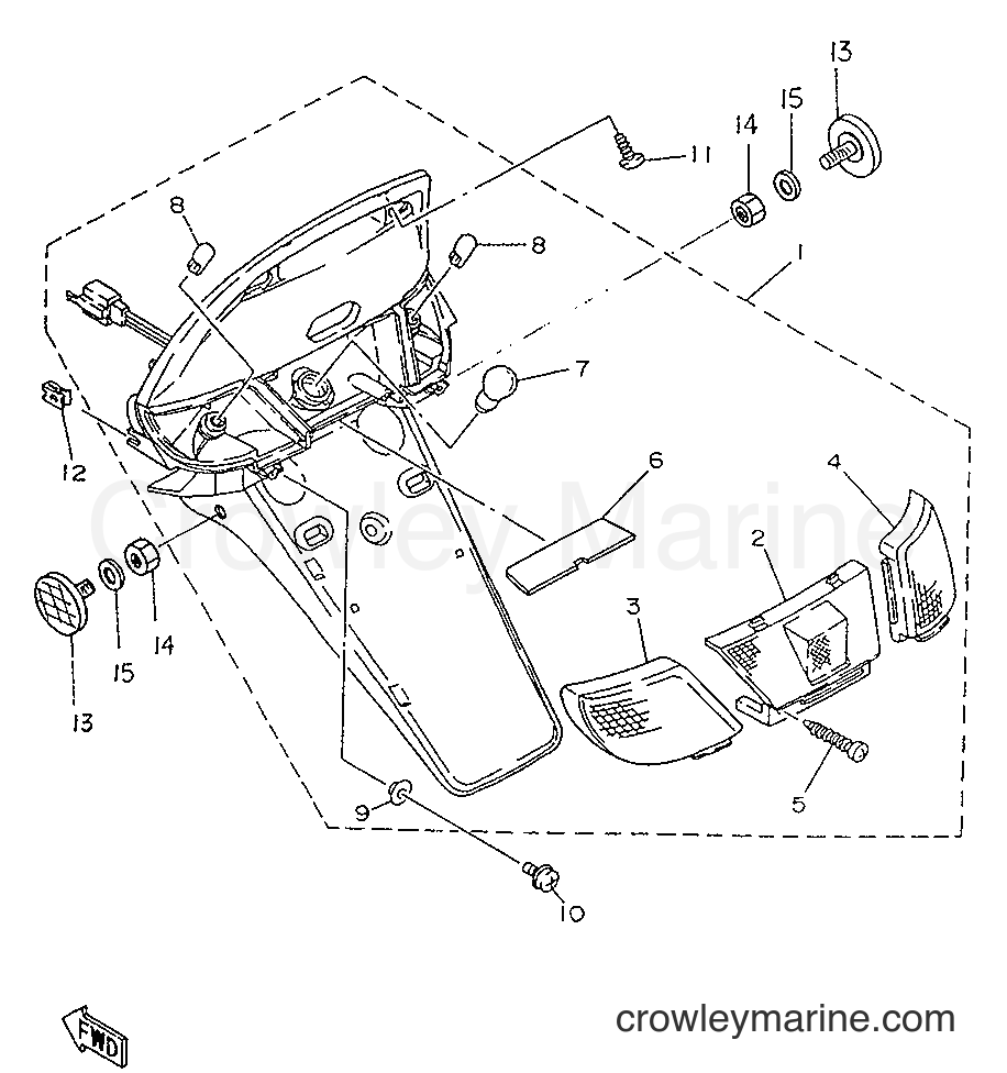 1996 Scooter YA50R - YA50R (4SJ3) [99A] - TAILLIGHT