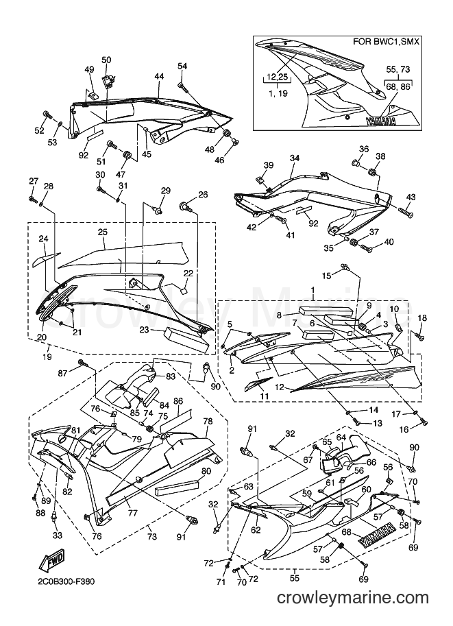 2007 Sport Bike YZF-R6 - YZF-R6 (2C0B) [070] - COWLING 2