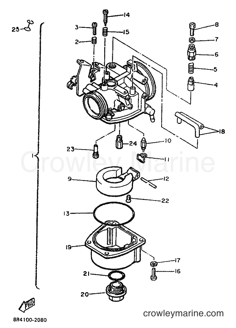 1996 Snowmobile BR250 - BR250 (81F) [999] - CARBURETOR