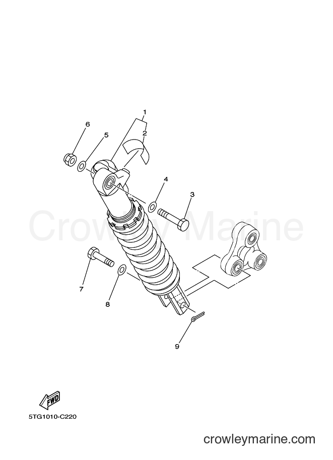 2005 ATV YFZ450 - YFZ450 (5TG7) [030] - REAR SUSPENSION
