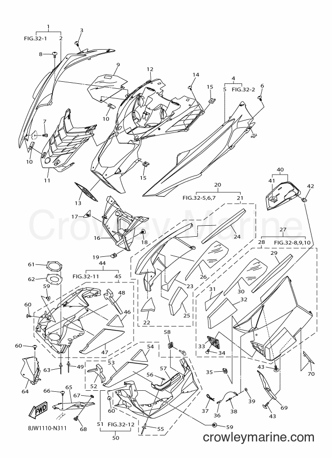 2014 Snowmobile SRV10LS - SRV10LS (8JY1) [010] - SHROUD