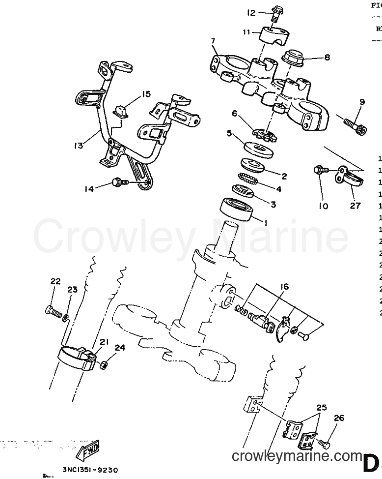 1990 Dirt Bike DT125R - DT125R (3NC2) [999] - STEERING