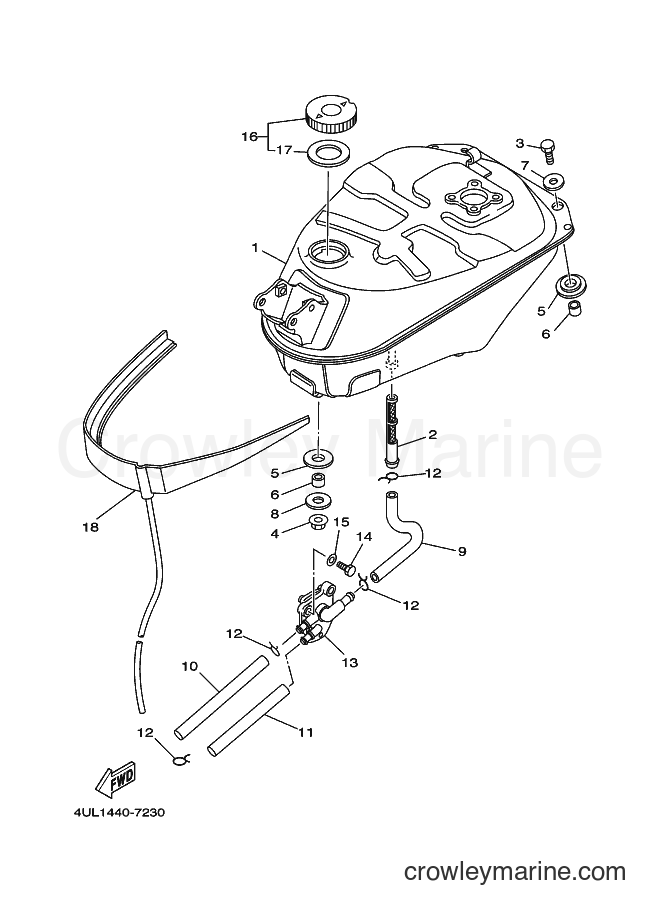 1998 Scooter T105E - T105E (4YS1) [010] - FUEL TANK