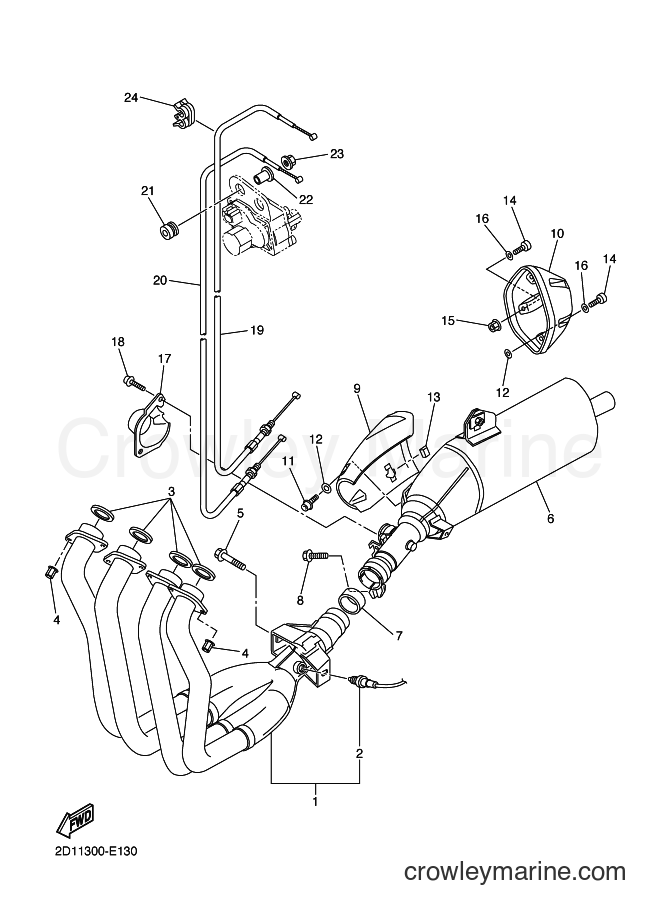 Yamaha Motors FZ1-S (3C31) [020] - EXHAUST