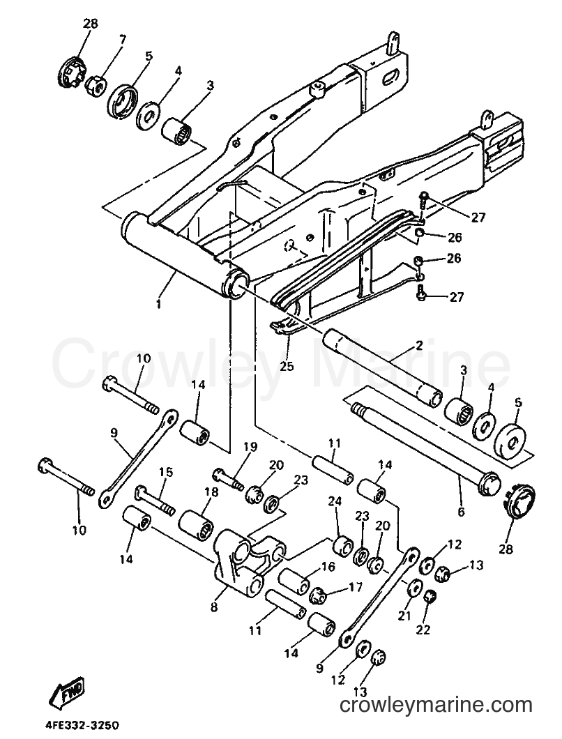 Yamaha Motors GTS1000A (4FE1) [999] - REAR ARM