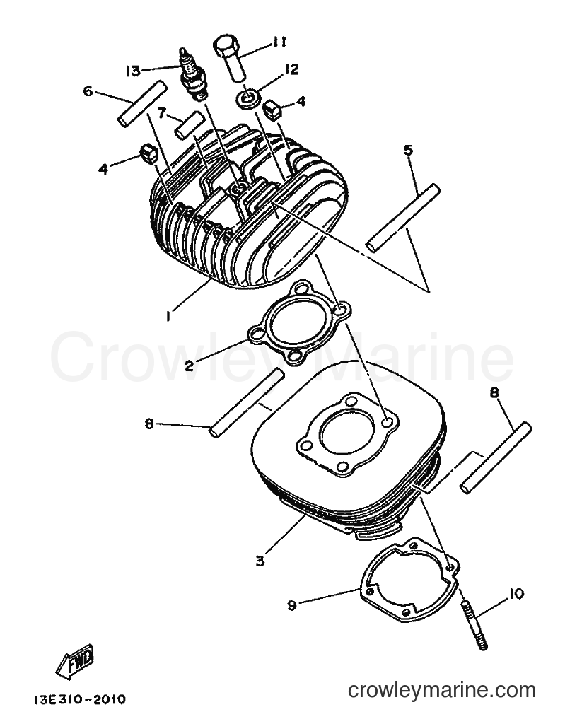 Yamaha Motors TY125 (3SU1) [999] - CYLINDER