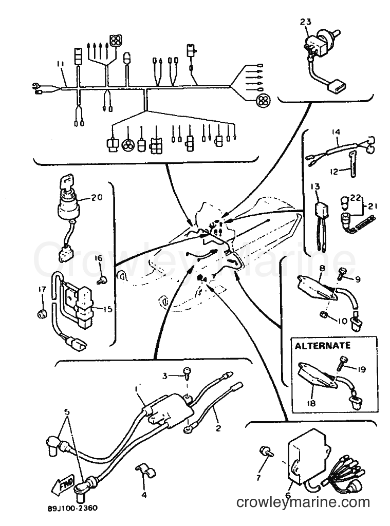 Yamaha Motors EX570 (89J1) [999] - ELECTRICAL 1