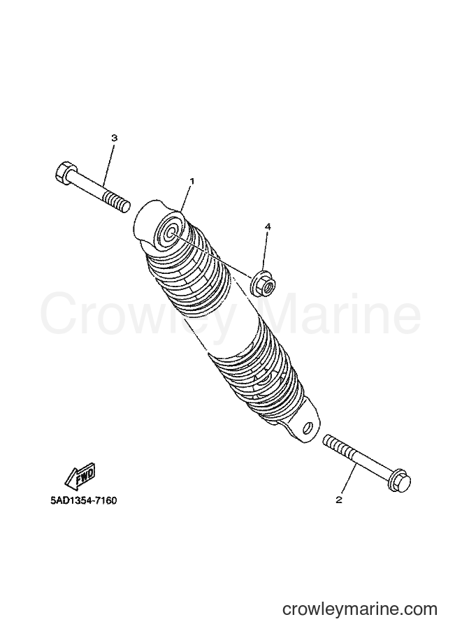 2000 Scooter YN50 - YN50 (5BW3) [010] - REAR SUSPENSION