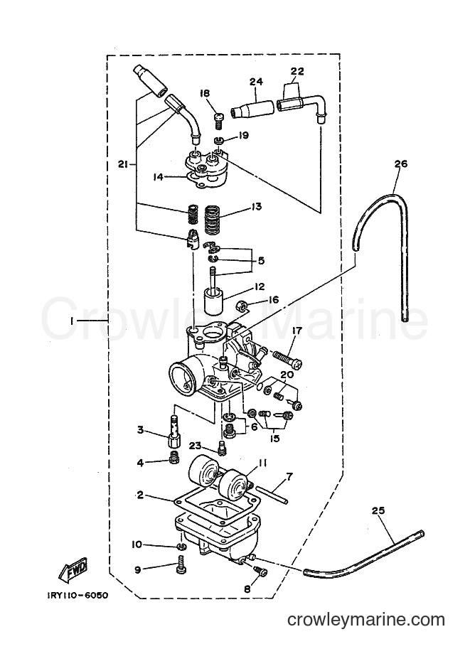 1988 Dirt Bike BW80 - BW80 (1RY0) [010] - CARBURETOR