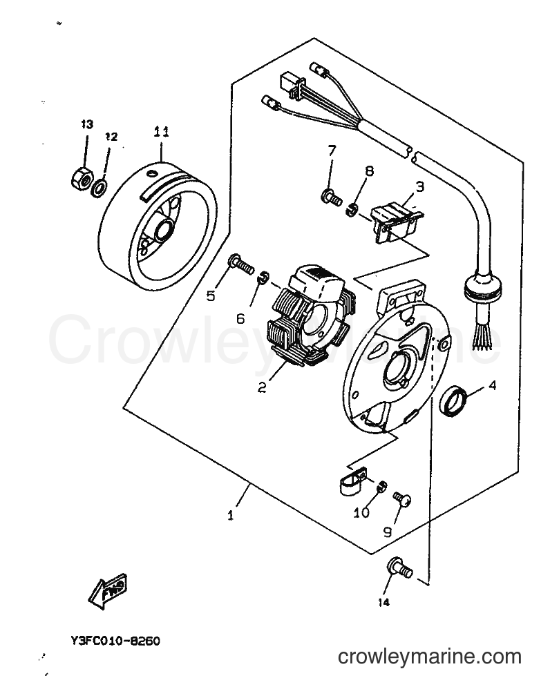 1990 Scooter CW50 - CW50 (3WV1) [999] - GENERATRICE