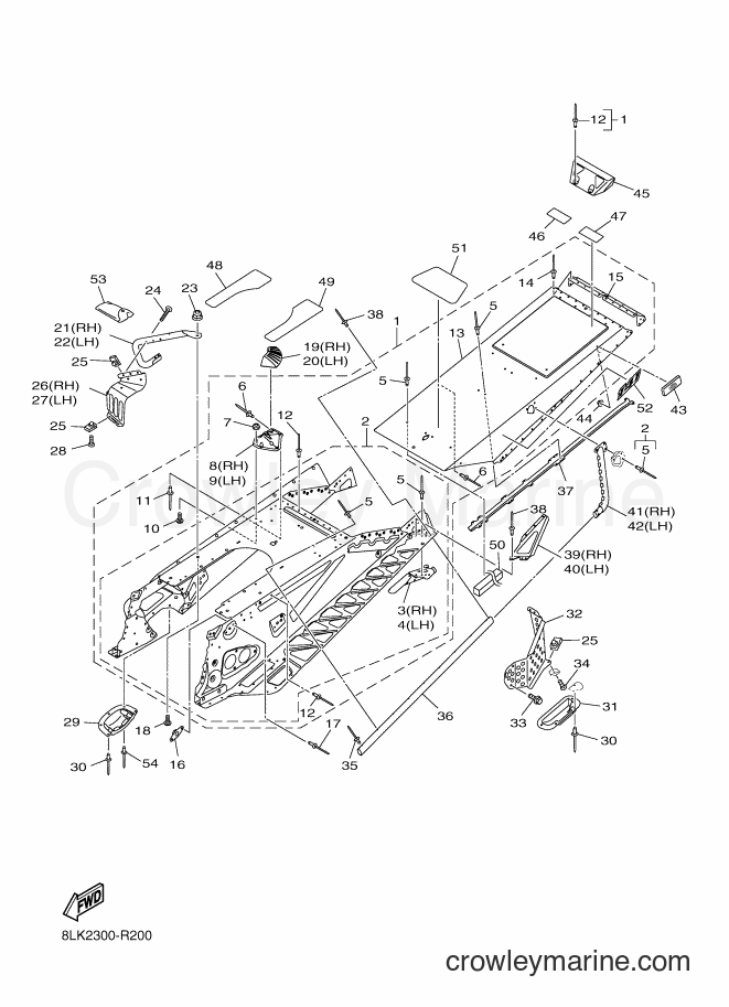 2016 Snowmobile SRV10XS2 - SRV10XS2 (8LK2) [010] - FRAME 2