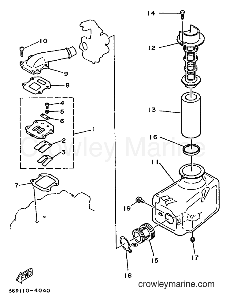 1988 ATV YF60 - YF60 (3NJ1) [999] - INTAKE