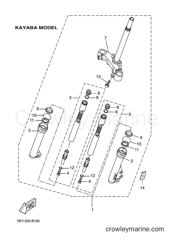 Yamaha Motors CW50 (5NT5) [010] - FRONT FORK 2