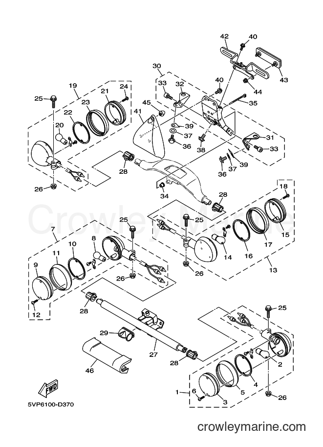 Yamaha Motors XV1700ATS (2D93) [020] - FLASHER LIGHT