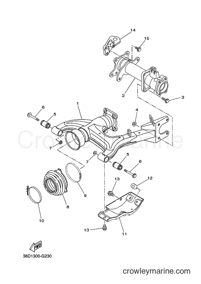2011 ATV YFM350A - YFM350A (38D4) [030] - REAR ARM