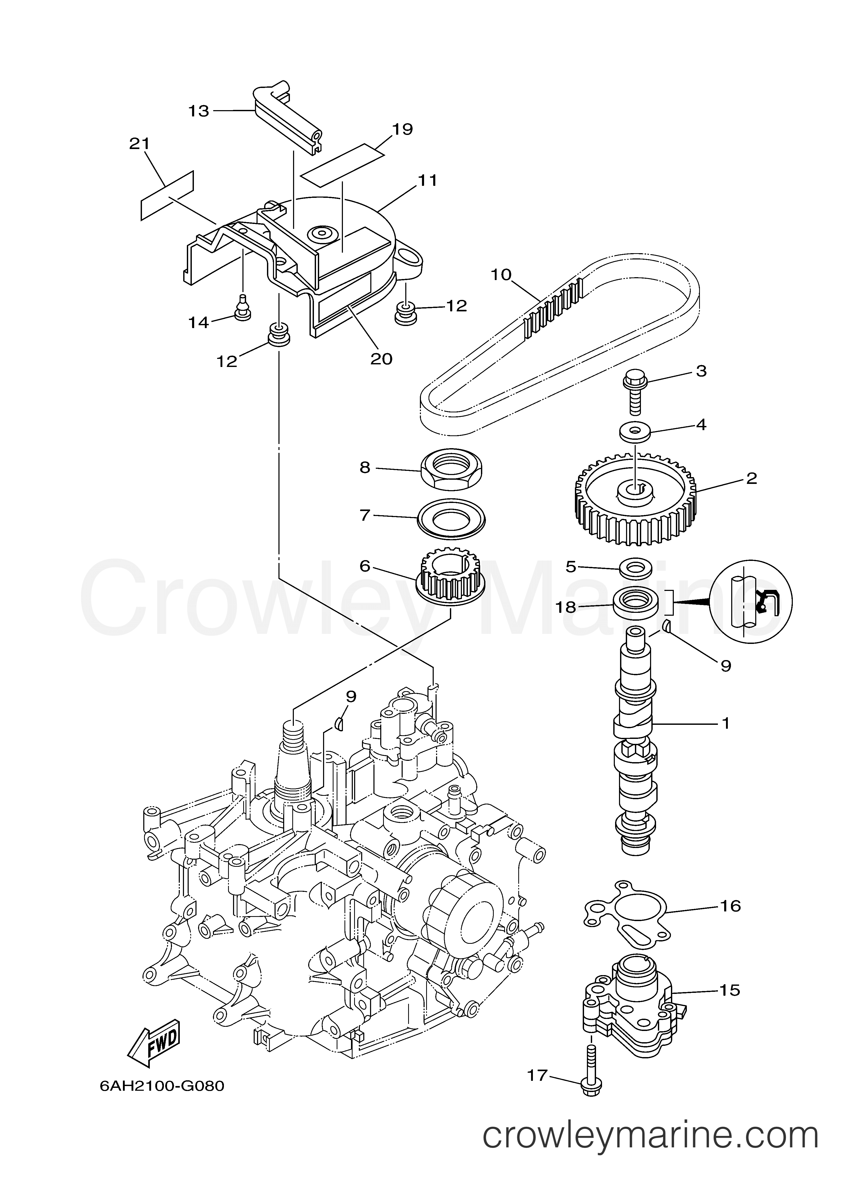 Yamaha Motors F15SEHA - OIL PUMP