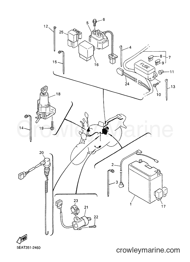 2003 Street Bike XJR1300 - XJR1300 (5WM1) [070] - ELECTRICAL 2