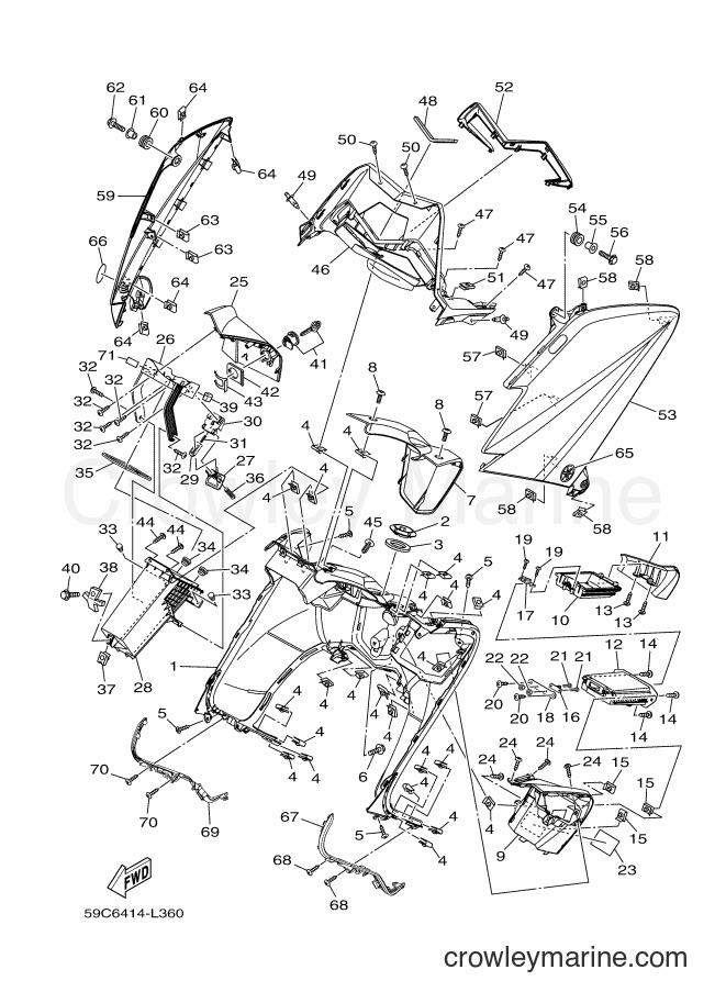 Yamaha Motors XP500 (B231) [020] - LEG SHIELD