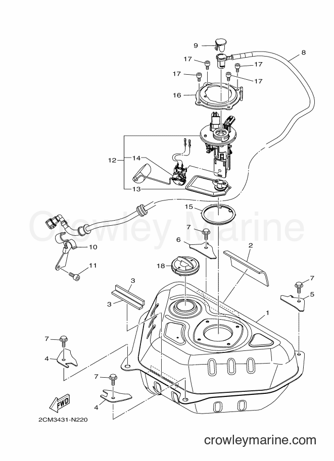 2016 Scooter MW125A - MW125A (2CMP) [010] - FUEL TANK