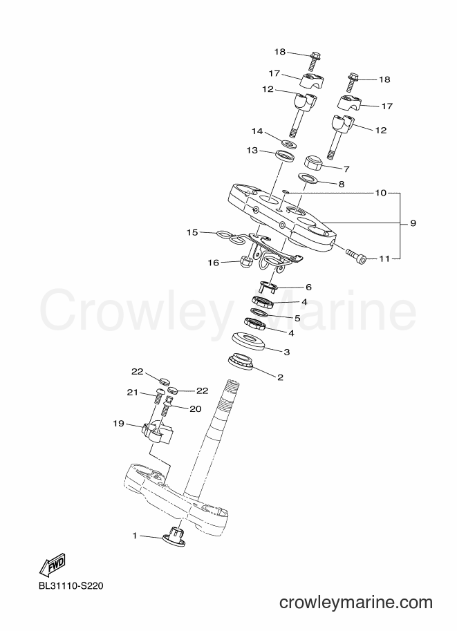Yamaha Motors XVS950XR-A (BL36) [010] - STEERING