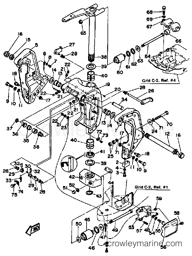 Yamaha Motors 115ETLH - BRACKET