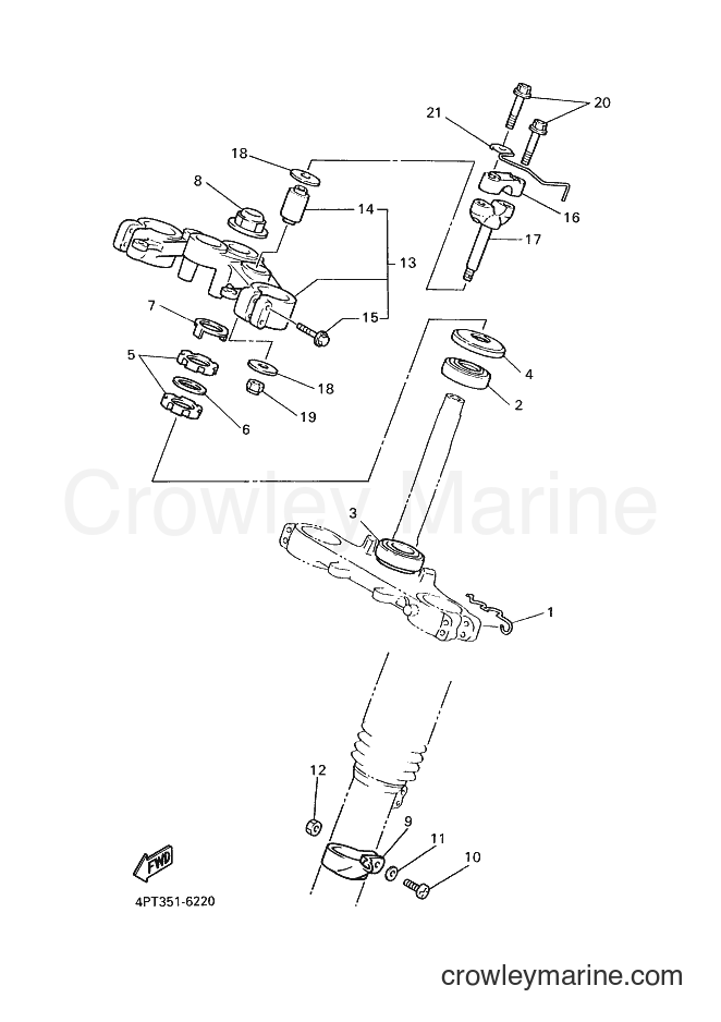 Yamaha Motors XT600E (4PTA) [030] - STEERING