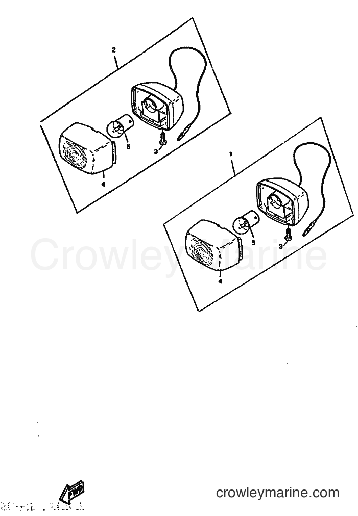 1992 Scooter CW65 - CW65 (4GP1) [999] - LUZ DE DESTELLADOR